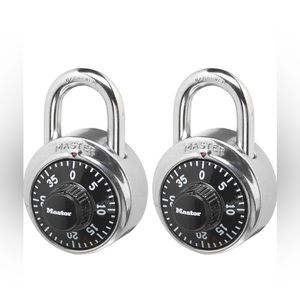 Master Lock 1500T Combination Lock, Stainless Steel, 1 7/8-Inch Wide